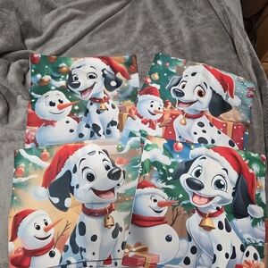 16" Dalmatian Christmas Throw Pillow Covers